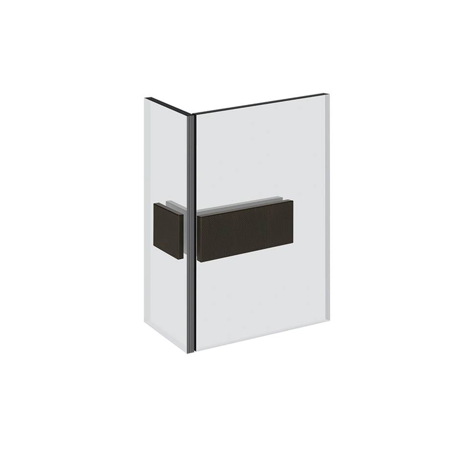 Gessi 67607 Shower G Angular Glass-Glass Clamp. Diamantato