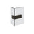 Gessi 67607 Shower G Angular Glass-Glass Clamp. Diamantato