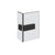 Gessi 67607 Shower G Angular Glass-Glass Clamp. Diamantato