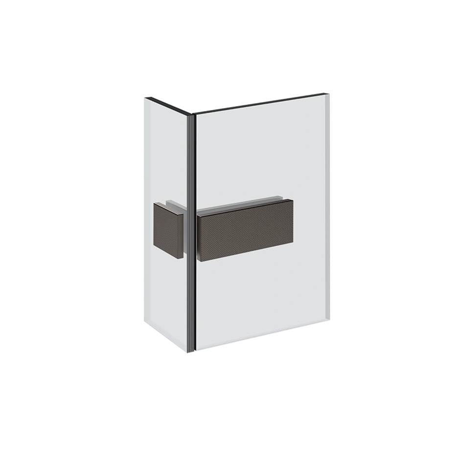 Gessi 67607 Shower G Angular Glass-Glass Clamp. Diamantato