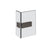 Gessi 67607 Shower G Angular Glass-Glass Clamp. Diamantato