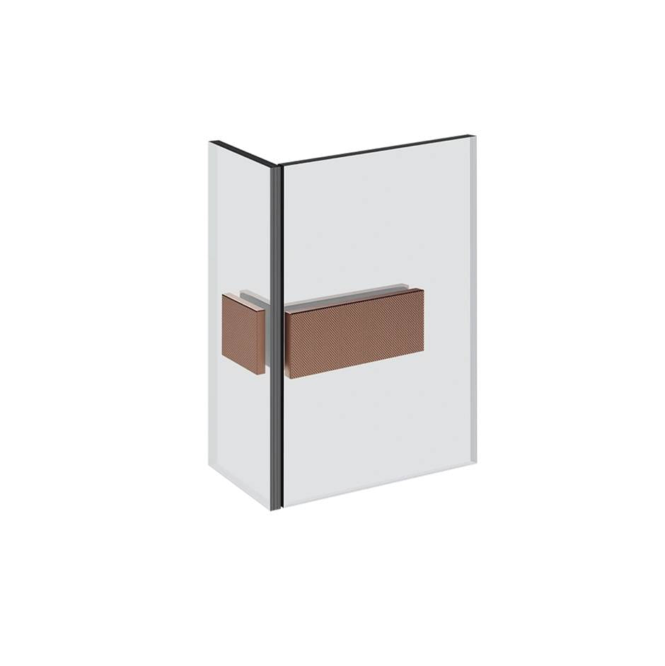 Gessi 67607 Shower G Angular Glass-Glass Clamp. Diamantato