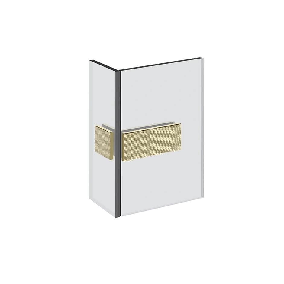 Gessi 67607 Shower G Angular Glass-Glass Clamp. Diamantato