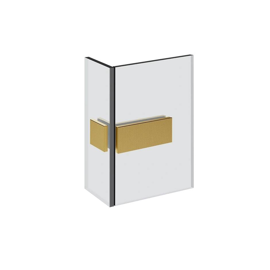 Gessi 67607 Shower G Angular Glass-Glass Clamp. Diamantato