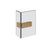 Gessi 67607 Shower G Angular Glass-Glass Clamp. Diamantato