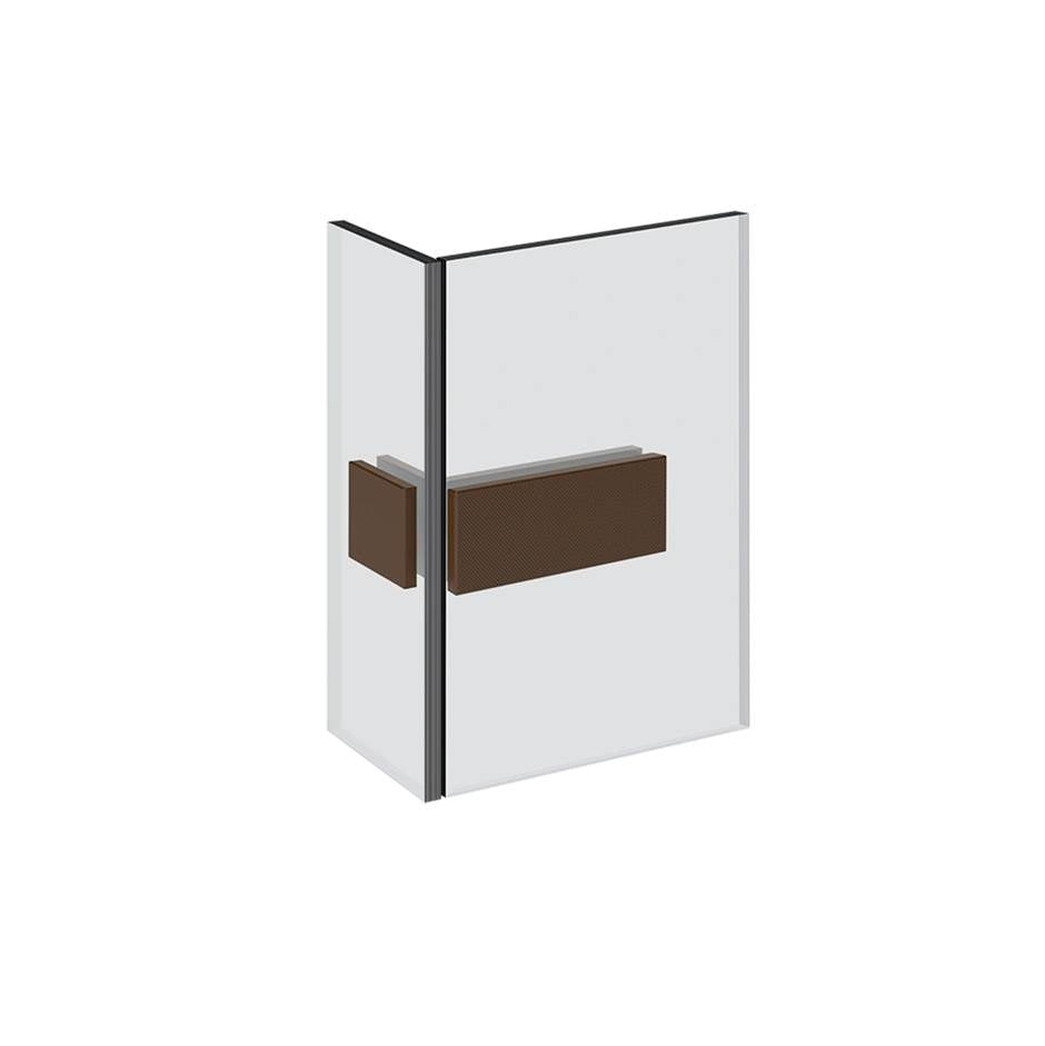 Gessi 67607 Shower G Angular Glass-Glass Clamp. Diamantato