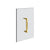 Gessi 67621 Shower G 8" Handle. Vertical/Horizontal Installation. Diamantato