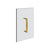 Gessi 67621 Shower G 8" Handle. Vertical/Horizontal Installation. Diamantato