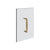 Gessi 67621 Shower G 8" Handle. Vertical/Horizontal Installation. Diamantato