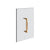 Gessi 67621 Shower G 8" Handle. Vertical/Horizontal Installation. Diamantato