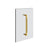 Gessi 67623 Shower G 12" Handle. Vertical/Horizontal Installation. Diamantato