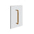 Gessi 67623 Shower G 12" Handle. Vertical/Horizontal Installation. Diamantato
