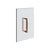 Gessi 67631 Shower G 8" Double Handle. Vertical/Horizontal Installation. Diamantato
