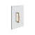 Gessi 67631 Shower G 8" Double Handle. Vertical/Horizontal Installation. Diamantato