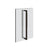 Gessi 67635 Shower G 18" Double Handle. Vertical/Horizontal Installation. Diamantato