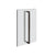 Gessi 67635 Shower G 18" Double Handle. Vertical/Horizontal Installation. Diamantato