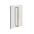 Gessi 67635 Shower G 18" Double Handle. Vertical/Horizontal Installation. Diamantato