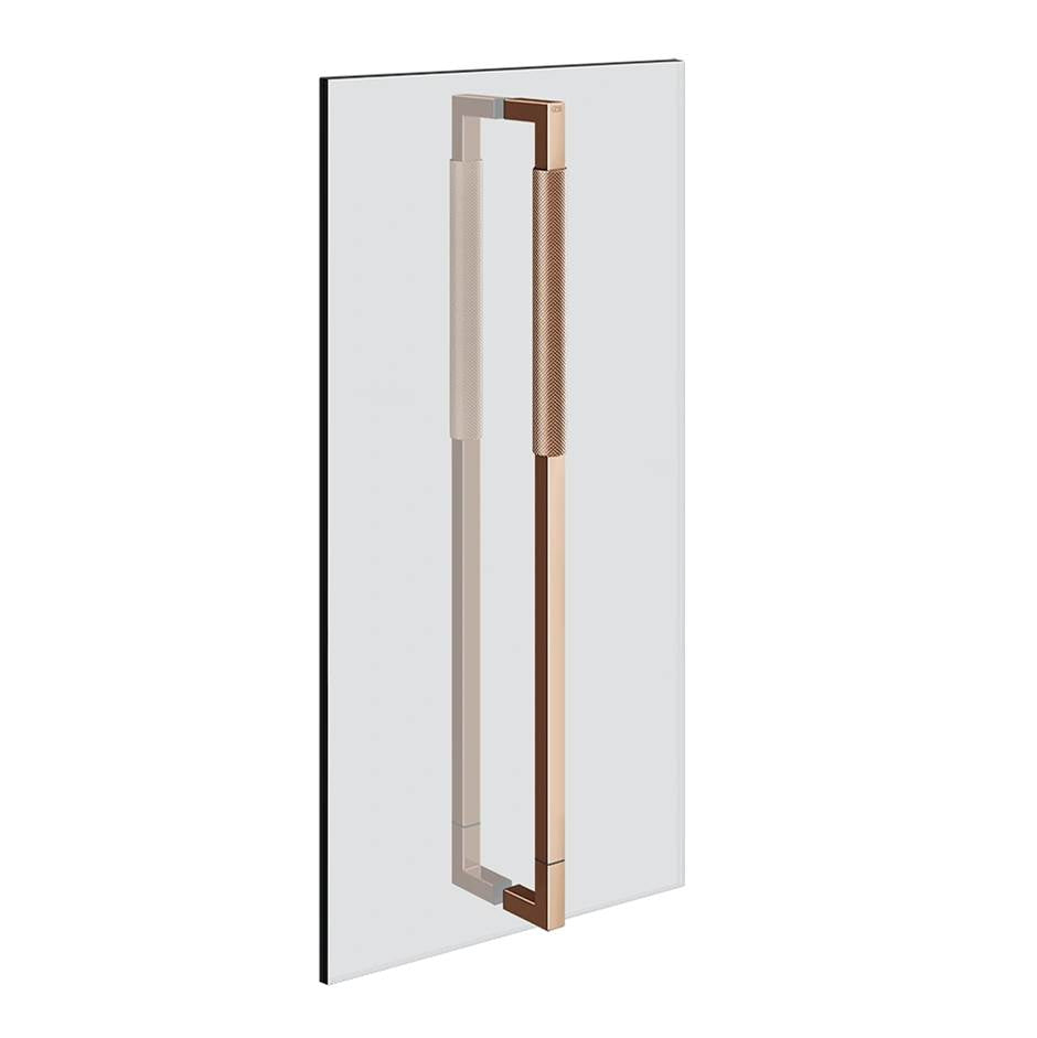 Gessi 67637 Shower G 24" Double Handle. Vertical/Horizontal Installation. Diamantato - Parent