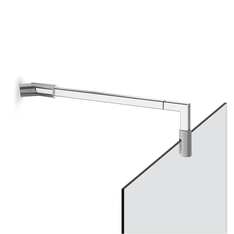 Gessi 67671 Shower G Stabilization Arm For Frameless Shower Enclosure. Diamantato