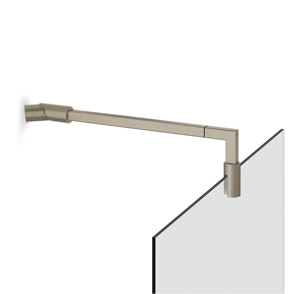 Gessi 67671 Shower G Stabilization Arm For Frameless Shower Enclosure. Diamantato