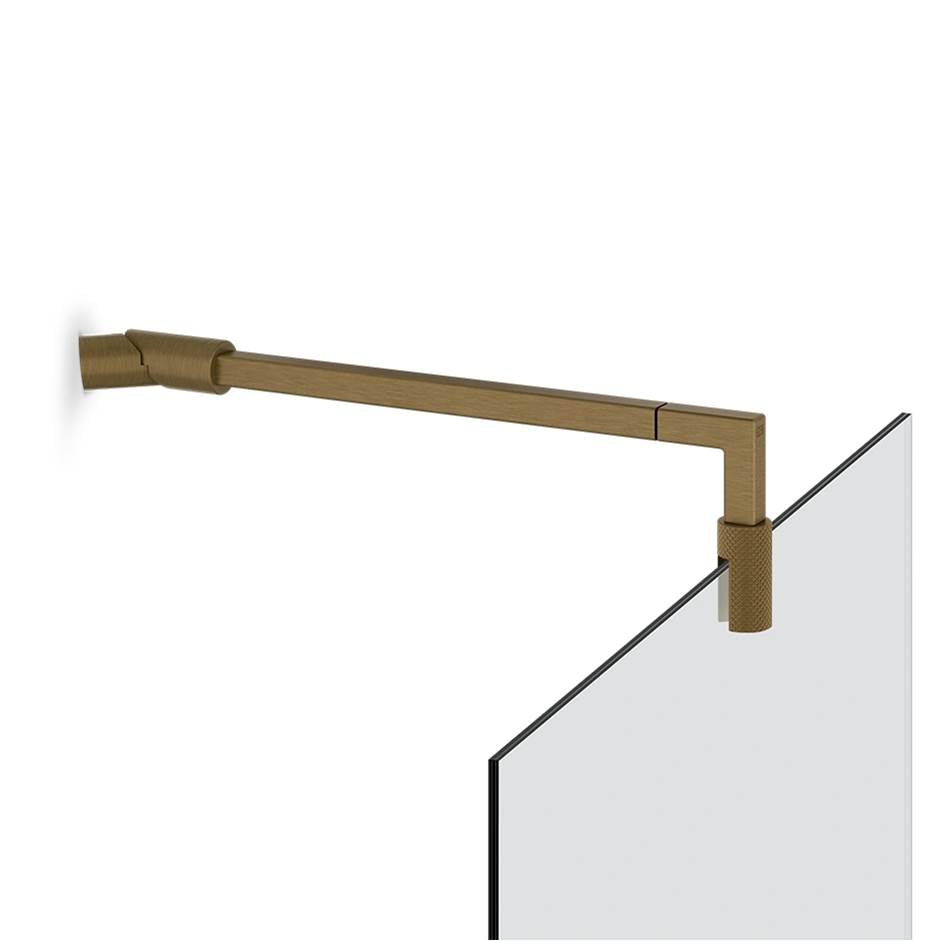 Gessi 67671 Shower G Stabilization Arm For Frameless Shower Enclosure. Diamantato