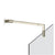 Gessi 67671 Shower G Stabilization Arm For Frameless Shower Enclosure. Diamantato