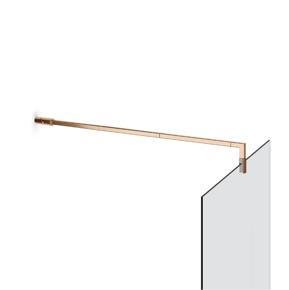 Gessi 67673 Shower G Stabilization Arm For Frameless Shower Enclosure. Customizable Length. Diamantato. - Parent