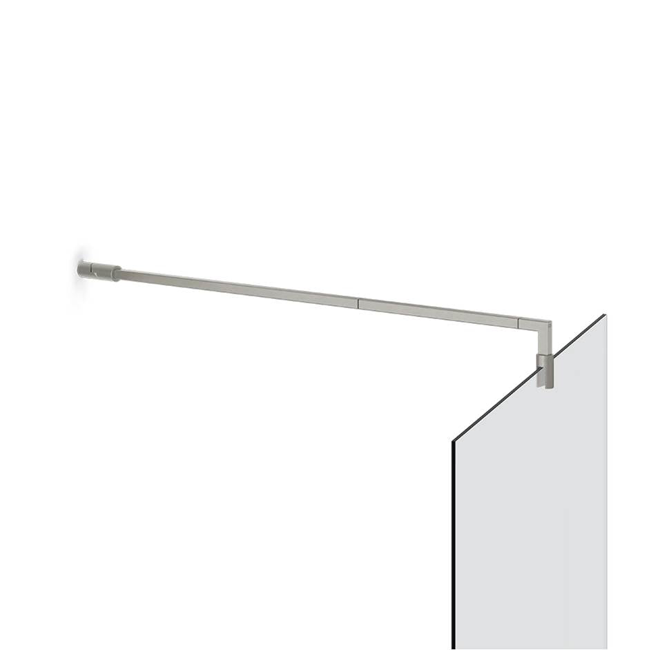 Gessi 67673 Shower G Stabilization Arm For Frameless Shower Enclosure. Customizable Length. Diamantato.