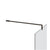 Gessi 67673 Shower G Stabilization Arm For Frameless Shower Enclosure. Customizable Length. Diamantato.