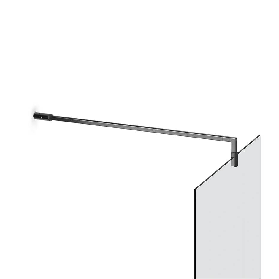 Gessi 67673 Shower G Stabilization Arm For Frameless Shower Enclosure. Customizable Length. Diamantato.