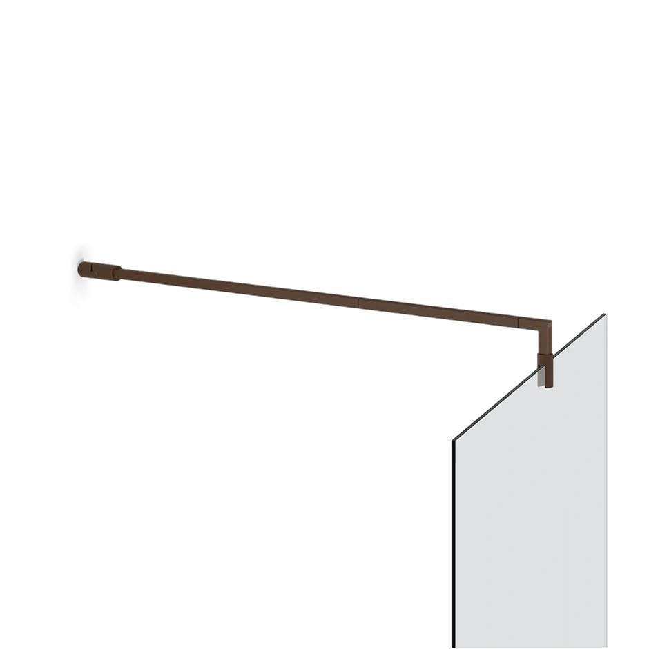 Gessi 67673 Shower G Stabilization Arm For Frameless Shower Enclosure. Customizable Length. Diamantato.