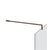 Gessi 67673 Shower G Stabilization Arm For Frameless Shower Enclosure. Customizable Length. Diamantato.