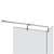 Gessi 67675 Shower G T-Shaped Stabilization Arm For Frameless Shower Enclosure. Customizable Length. Diamantato
