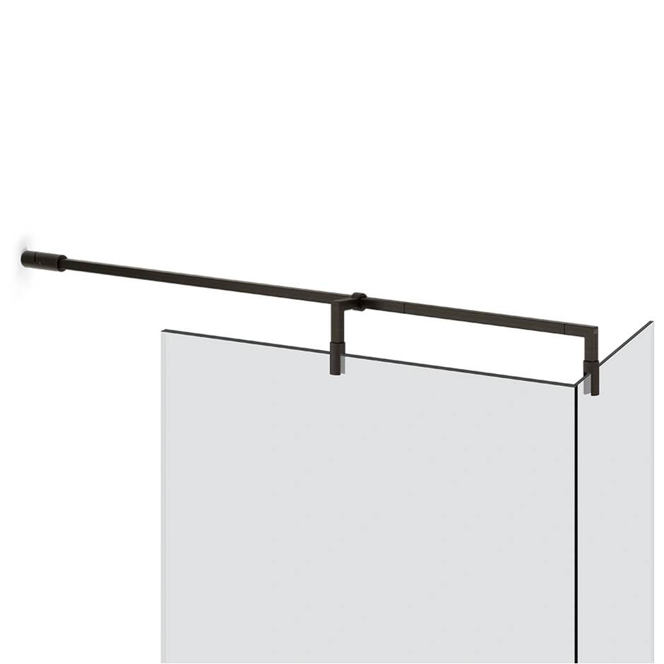 Gessi 67675 Shower G T-Shaped Stabilization Arm For Frameless Shower Enclosure. Customizable Length. Diamantato