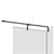 Gessi 67675 Shower G T-Shaped Stabilization Arm For Frameless Shower Enclosure. Customizable Length. Diamantato
