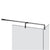 Gessi 67675 Shower G T-Shaped Stabilization Arm For Frameless Shower Enclosure. Customizable Length. Diamantato