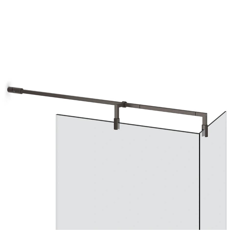 Gessi 67675 Shower G T-Shaped Stabilization Arm For Frameless Shower Enclosure. Customizable Length. Diamantato