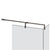 Gessi 67675 Shower G T-Shaped Stabilization Arm For Frameless Shower Enclosure. Customizable Length. Diamantato