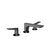 Gessi 72013 Ventaglio Widespread Washbasin Mixer Without Pop-Up Assembly
