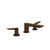 Gessi 72013 Ventaglio Widespread Washbasin Mixer Without Pop-Up Assembly