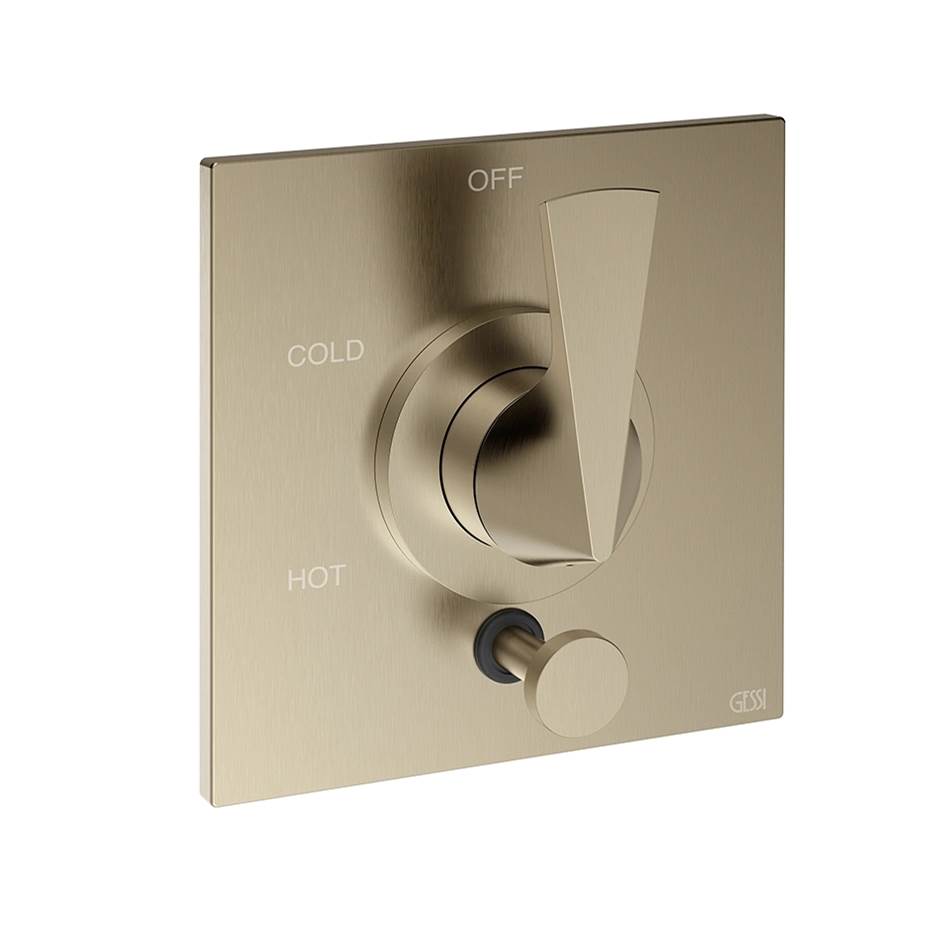 Gessi 72174 Ventaglio Trim Parts Only External Parts For Pressure Balance With Two Ways Diverter
