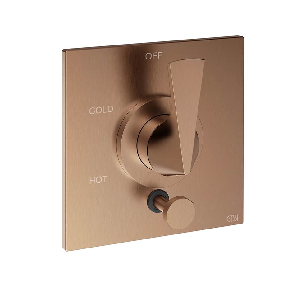 Gessi 72174 Ventaglio Trim Parts Only External Parts For Pressure Balance With Two Ways Diverter