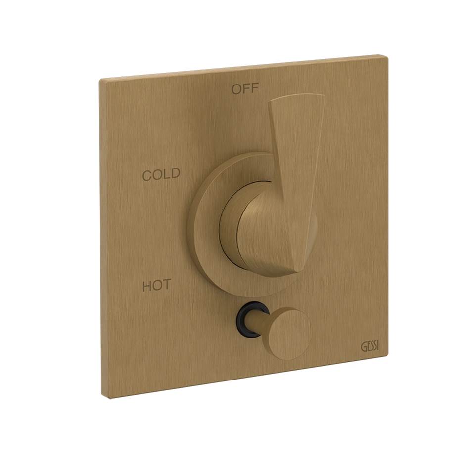 Gessi 72174 Ventaglio Trim Parts Only External Parts For Pressure Balance With Two Ways Diverter