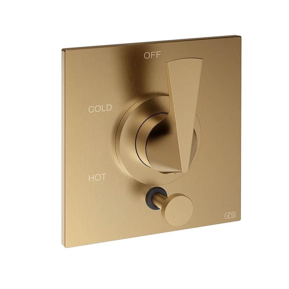Gessi 72174 Ventaglio Trim Parts Only External Parts For Pressure Balance With Two Ways Diverter