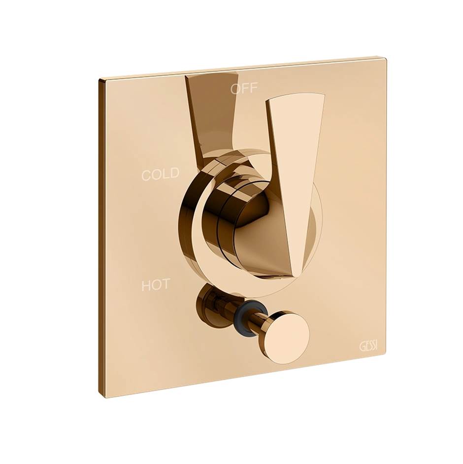 Gessi 72174 Ventaglio Trim Parts Only External Parts For Pressure Balance With Two Ways Diverter