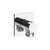 Gessi 73069 Inverso Wall Elbow With Backplate