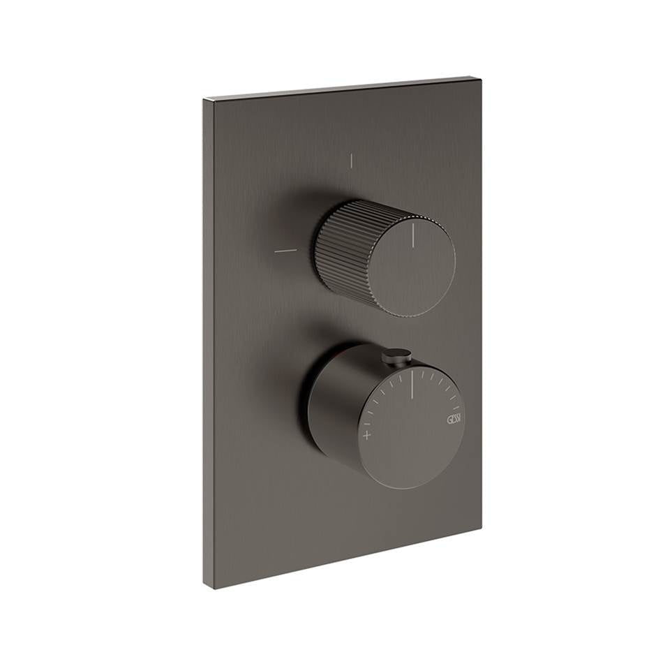 Gessi 73535 Inverso Trim Parts Only External Parts For Two Ways Diverter Thermostatic and Volume Control. Rigato