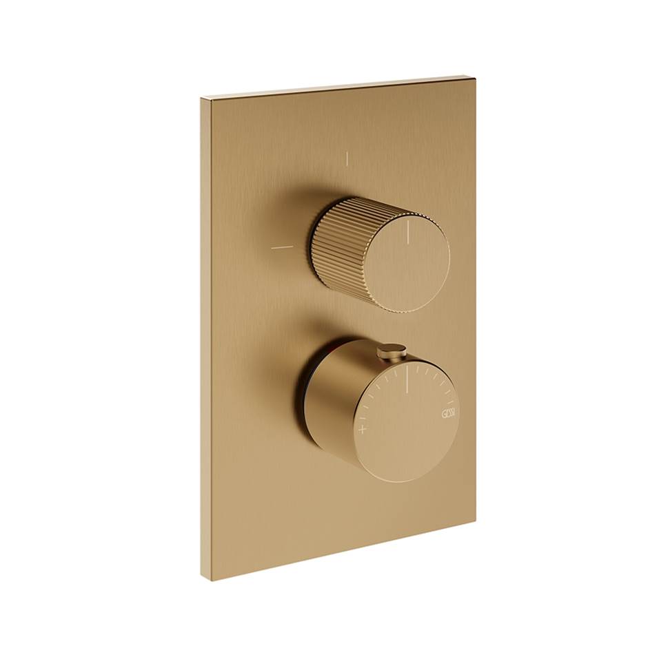Gessi 73535 Inverso Trim Parts Only External Parts For Two Ways Diverter Thermostatic and Volume Control. Rigato