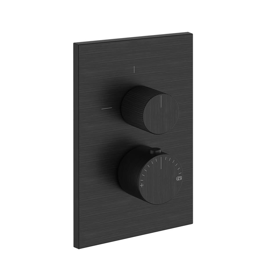 Gessi 73537 Inverso Trim Parts Only External Parts For Three Ways Diverter Thermostatic and Volume Control. Rigato