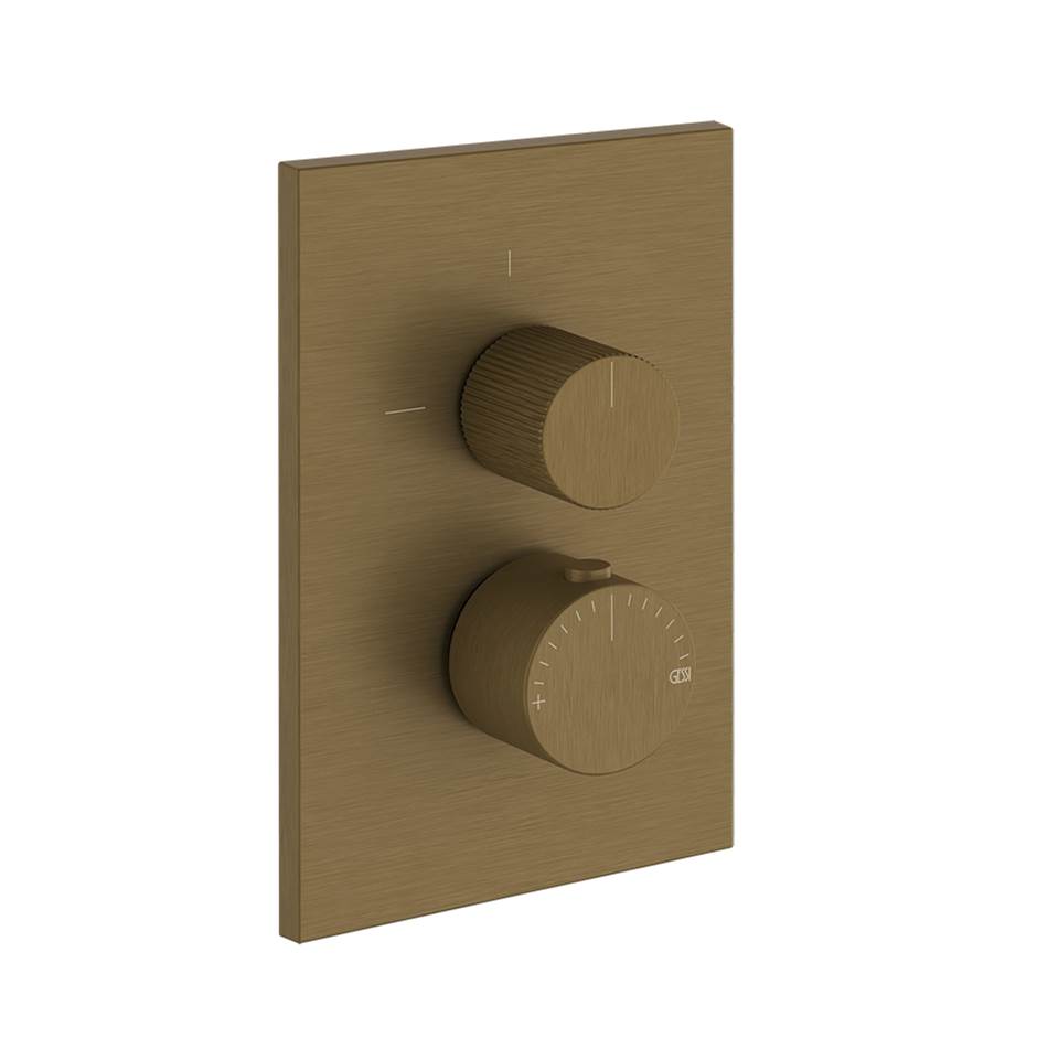 Gessi 73537 Inverso Trim Parts Only External Parts For Three Ways Diverter Thermostatic and Volume Control. Rigato
